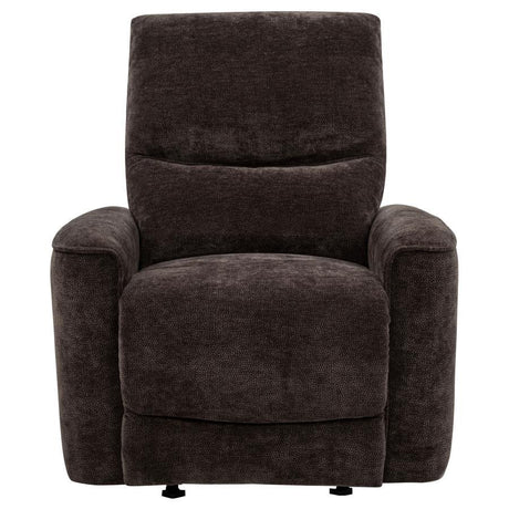 Navarro Chenille Upholstered Glider Recliner by Coaster at Eve Furniture