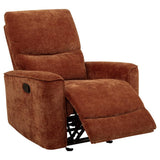 Navarro Chenille Upholstered Glider Recliner by Coaster at Eve Furniture