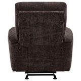 Navarro Chenille Upholstered Glider Recliner by Coaster at Eve Furniture