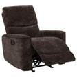 Navarro Chenille Upholstered Glider Recliner by Coaster at Eve Furniture
