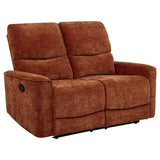 Navarro Chenille Upholstered Reclining Loveseat by Coaster at Eve Furniture