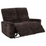 Navarro Chenille Upholstered Reclining Loveseat by Coaster at Eve Furniture