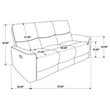 Navarro Chenille Upholstered Reclining Sofa by Coaster at Eve Furniture