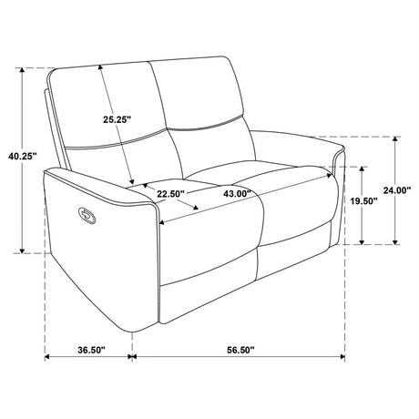 Navarro Orange 2-Piece Upholstered Reclining Living Room Set by Coaster at Eve Furniture