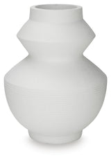 Naveen White Vase by Ashley at Eve Furniture