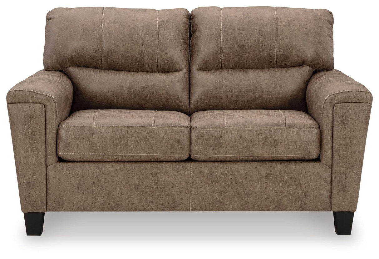 Navi Fossil Loveseat by Ashley at Eve Furniture
