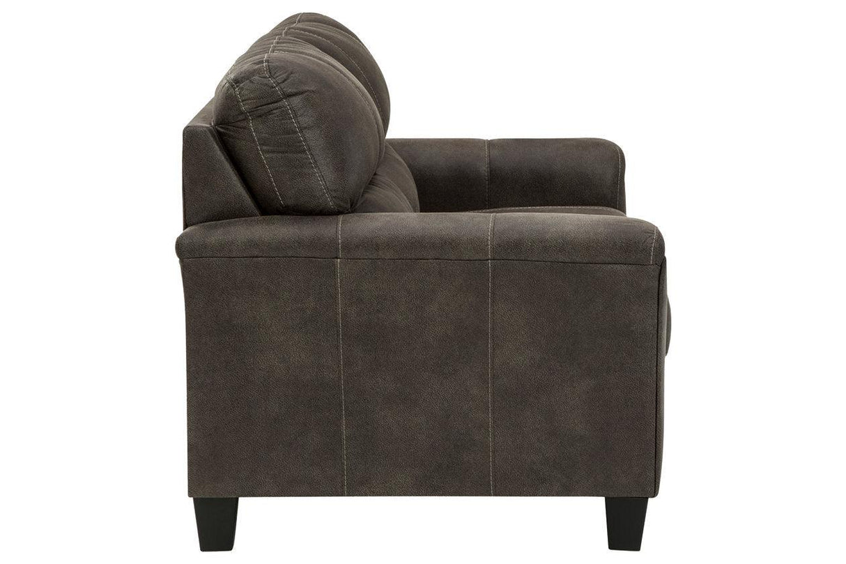 Navi Smoke Loveseat by Ashley at Eve Furniture