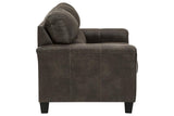 Navi Smoke Loveseat by Ashley at Eve Furniture