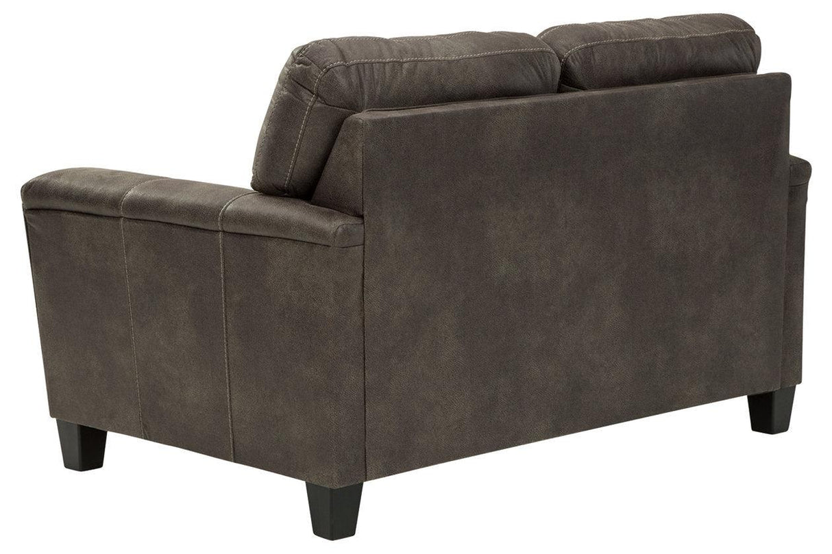 Navi Smoke Loveseat by Ashley at Eve Furniture