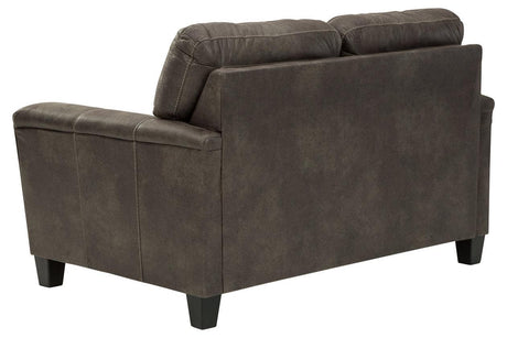 Navi Smoke Loveseat by Ashley at Eve Furniture