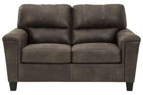 Navi Smoke Loveseat by Ashley at Eve Furniture