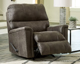 Navi Smoke Recliner by Ashley at Eve Furniture