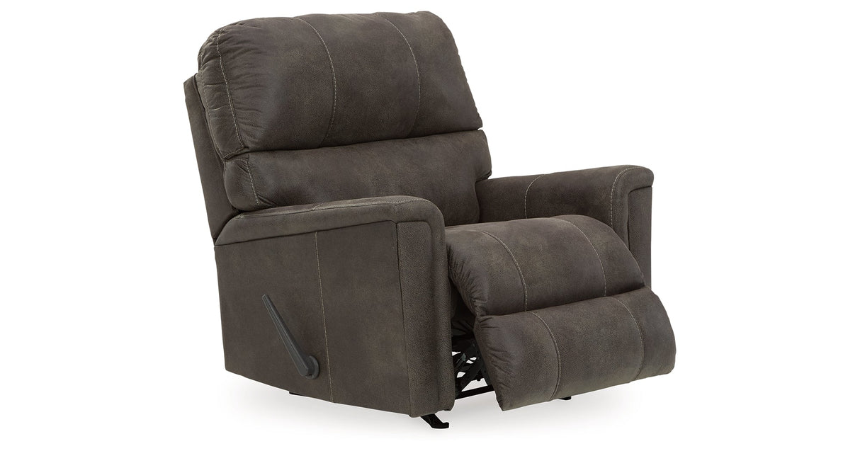 Navi Smoke Recliner by Ashley at Eve Furniture