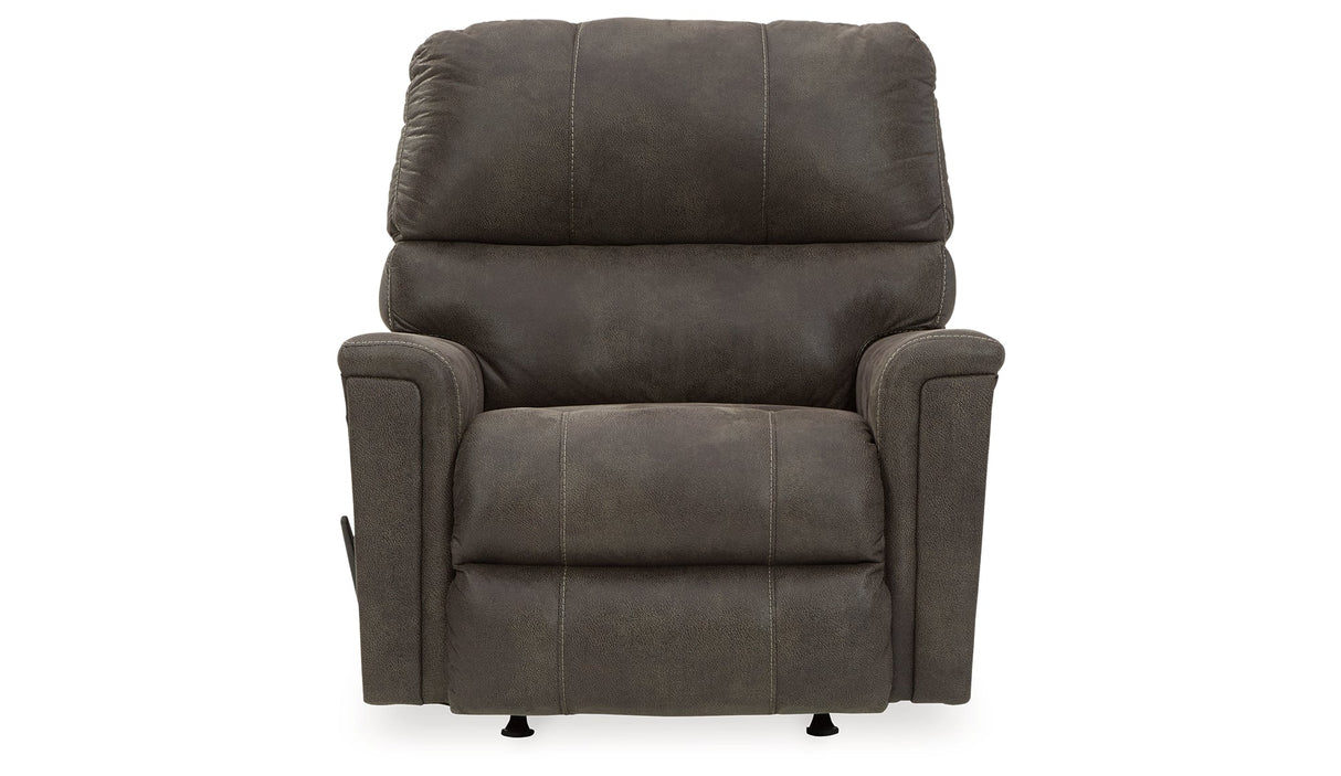 Navi Smoke Recliner by Ashley at Eve Furniture