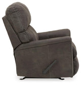 Navi Smoke Recliner by Ashley at Eve Furniture