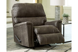Navi Smoke Recliner by Ashley at Eve Furniture