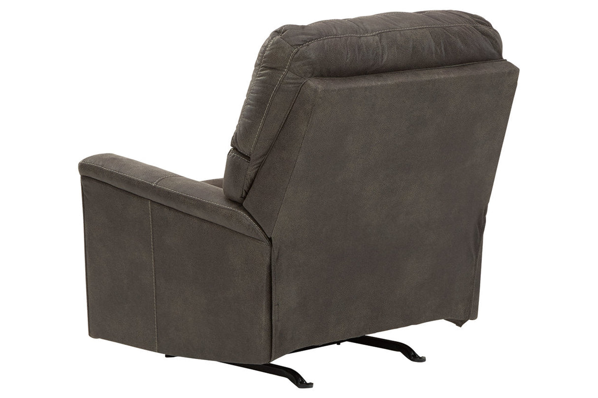 Navi Smoke Recliner by Ashley at Eve Furniture