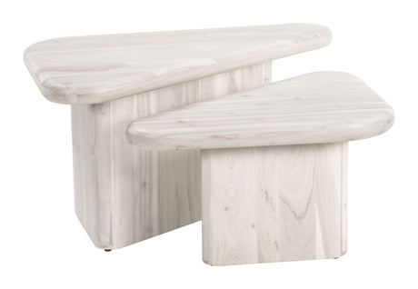 Navidic Coffee Table Set Whitewashed by Zuomod at Eve Furniture