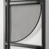 Navin Black Metal Body White Fabric Shade Rectangular Wall Sconce by Mercana at Eve Furniture