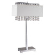 Naya Chrome/White Table Lamp by Furniture of America at Eve Furniture