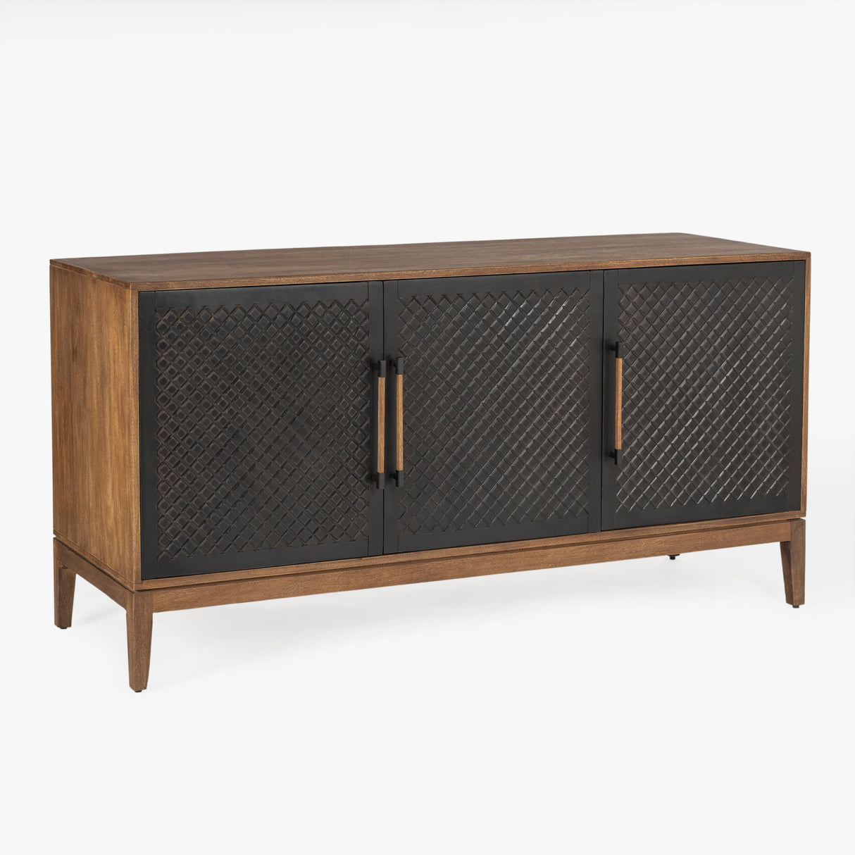 Naya Solid Wood Carved Cabinet by Co.House Designs at Eve Furniture