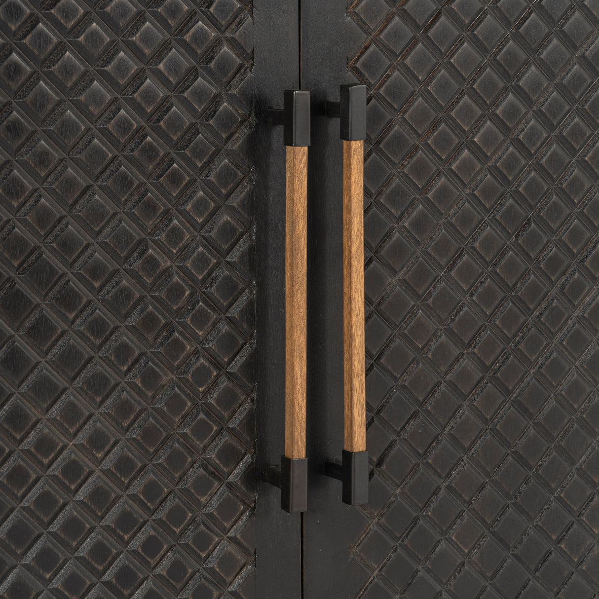Naya Solid Wood Carved Cabinet by Co.House Designs at Eve Furniture