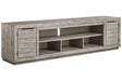 Naydell Gray 92" TV Stand by Ashley at Eve Furniture