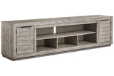 Naydell Gray 92" TV Stand by Ashley at Eve Furniture