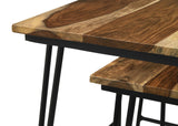 Nayeli Natural and Black 3-Piece Nesting Table with Hairpin Legs by Coaster at Eve Furniture