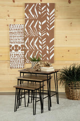 Nayeli Natural and Black 3-Piece Nesting Table with Hairpin Legs by Coaster at Eve Furniture