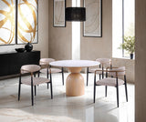 Neasden Natural/Black/White 5-Piece Dining Room Set
