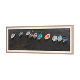 Neatly Moored by Mercana Studio a Hand Embellished Textured Framed Photo Art Print Matted under Glas by Mercana at Eve Furniture
