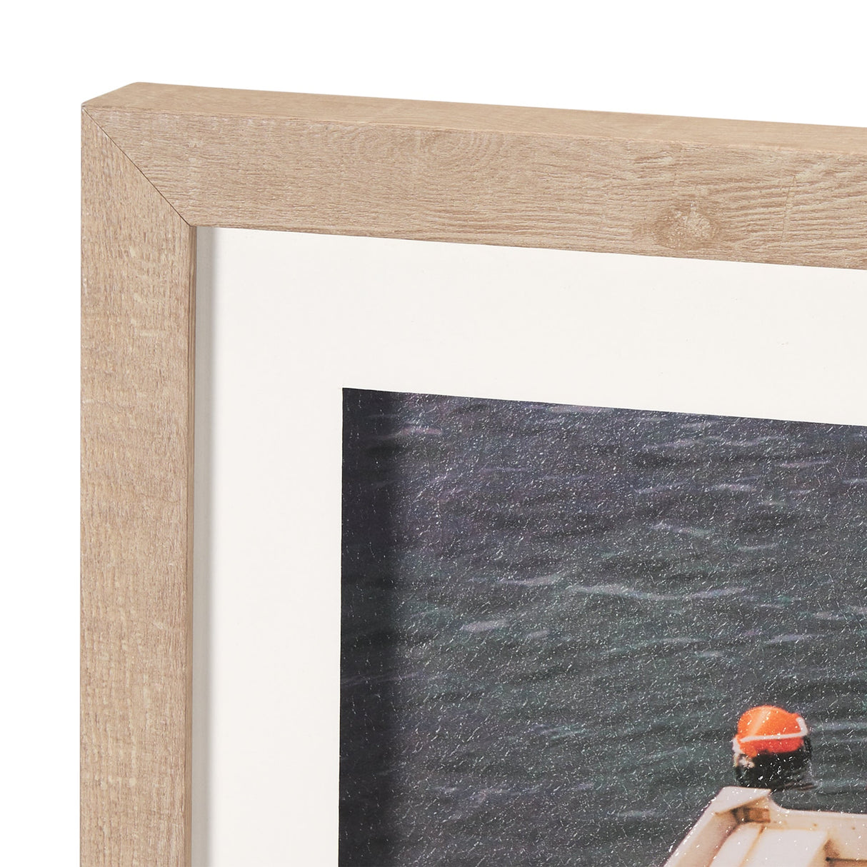 Neatly Moored by Mercana Studio a Hand Embellished Textured Framed Photo Art Print Matted under Glas by Mercana at Eve Furniture