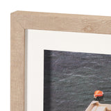 Neatly Moored by Mercana Studio a Hand Embellished Textured Framed Photo Art Print Matted under Glas by Mercana at Eve Furniture