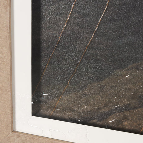 Neatly Moored by Mercana Studio a Hand Embellished Textured Framed Photo Art Print Matted under Glas by Mercana at Eve Furniture