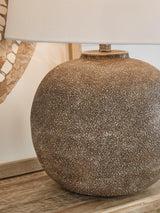 Neavesboro Antique Brown/White Table Lamp by Ashley at Eve Furniture