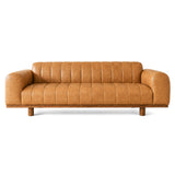 Nebraska Tan Leather Sofa by Ashcroft Furniture at Eve Furniture