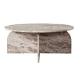 Nebula Panther Beige Marble Coffee Table by Diamond Sofa at Eve Furniture