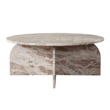 Nebula Panther Beige Marble Coffee Table by Diamond Sofa at Eve Furniture