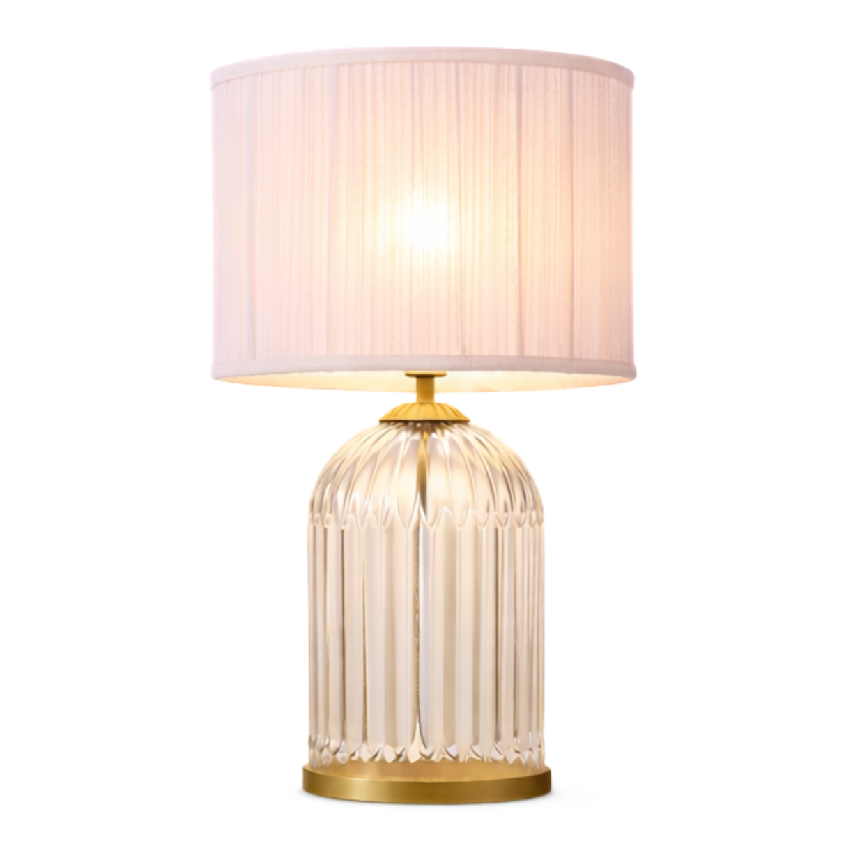 Nebulis Table Lamp Gold - Clear and Pink by Ashcroft Furniture at Eve Furniture