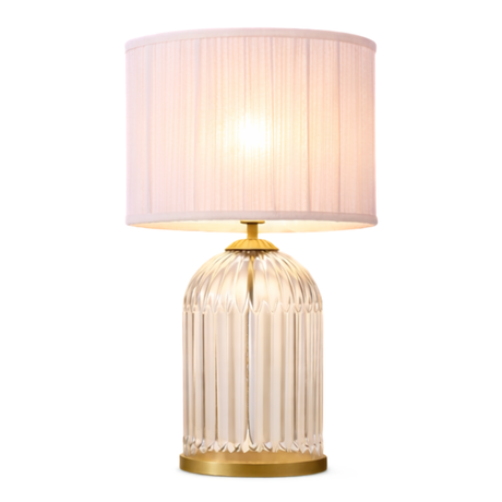 Nebulis Table Lamp Gold - Clear and Pink by Ashcroft Furniture at Eve Furniture