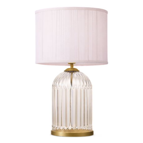 Nebulis Table Lamp Gold - Clear and Pink by Ashcroft Furniture at Eve Furniture