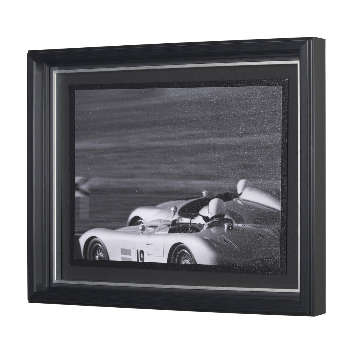 Neck and Neck by Ben Wood a Hand Embellished Framed Photo Art Print Matted under Glass by Mercana at Eve Furniture