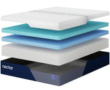 Nectar Foam Luxe 5.1 White Queen Mattress by Ashley at Eve Furniture
