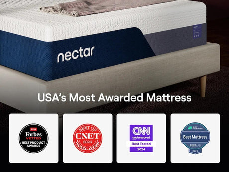 Nectar Foam Luxe 5.1 White Twin Mattress by Ashley at Eve Furniture