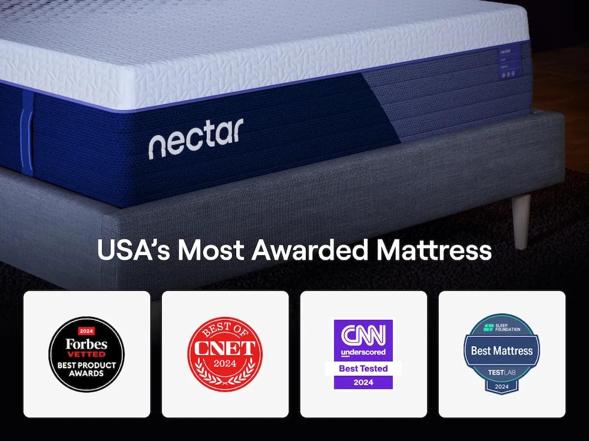 Nectar Hybrid Luxe White California King Mattress by Ashley at Eve Furniture