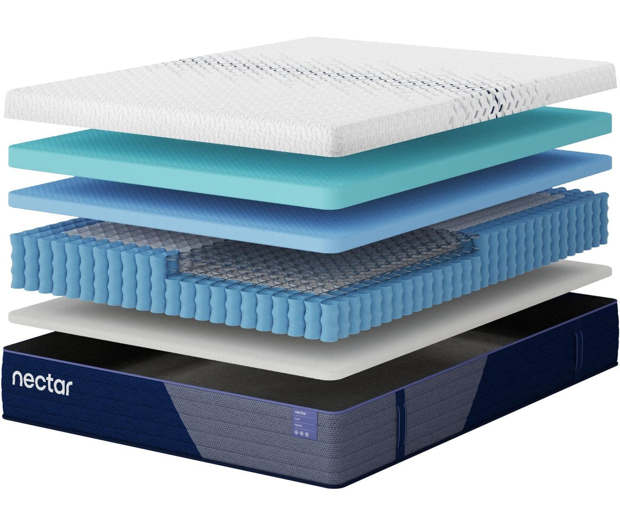 Nectar Hybrid Luxe White Full Mattress by Ashley at Eve Furniture