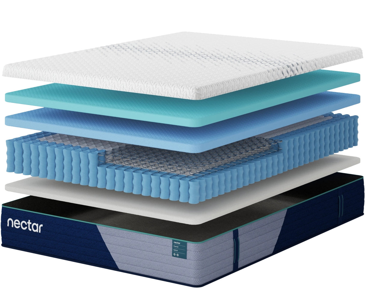 Nectar Hybrid Premier 5.1 White King Mattress