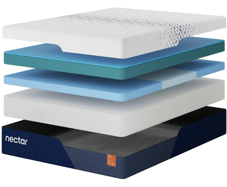 Nectar Ultra Memory Foam 5.1 White California King Mattress by Ashley at Eve Furniture