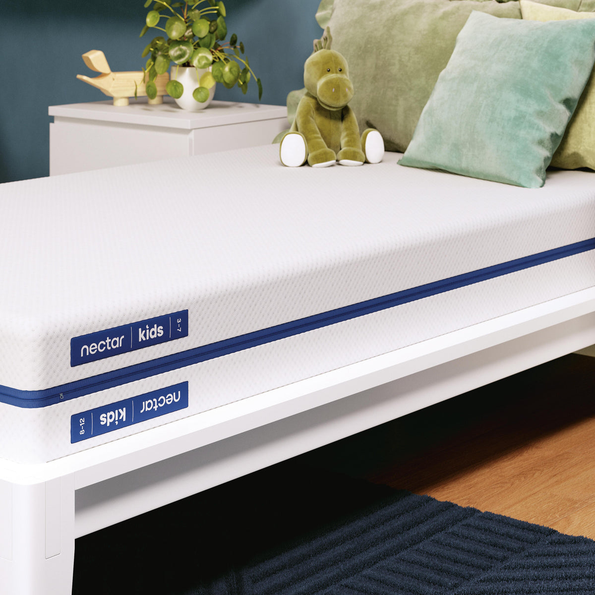 Nectar White Kids 5.0 White Full Foam Mattress by Ashley at Eve Furniture